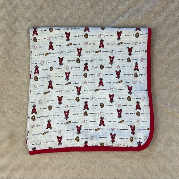 Other - Genuine Merchandise by Pine Sports Los Angeles Angels Baseball Baby Blanket Red
